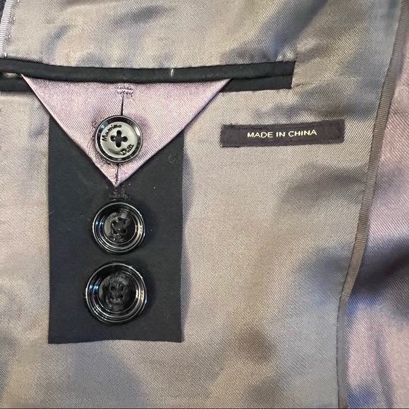 MASSIMO DUTTI Grey wool blazer - Picture 12 of 16